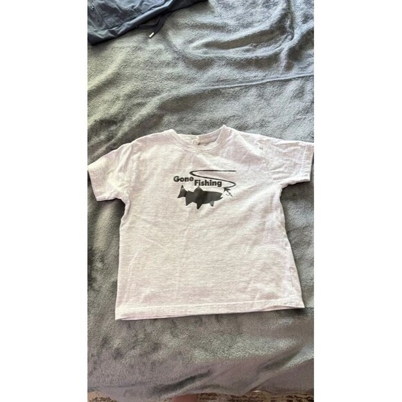 Rabbit Skins Other - Gone fishing 4T tee